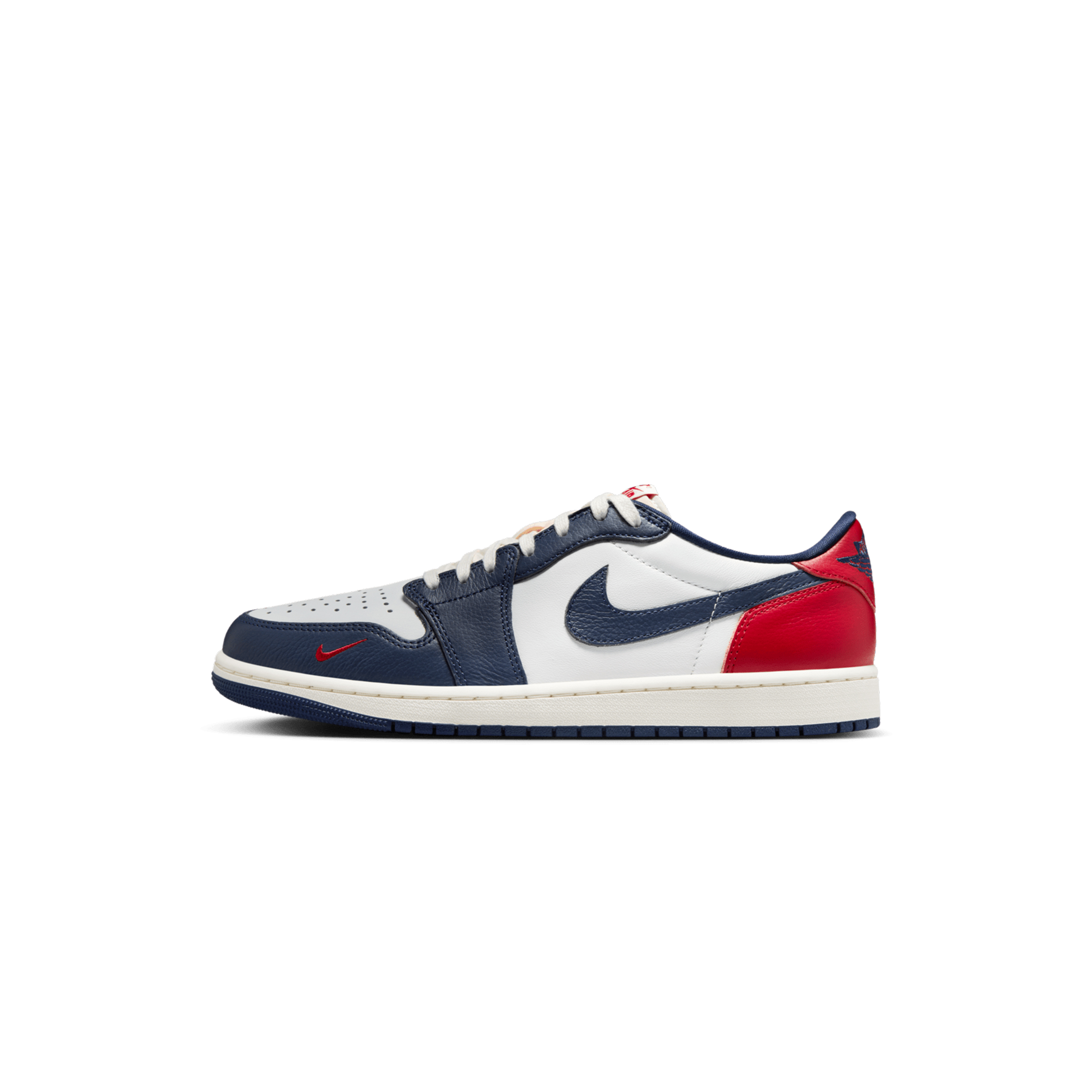 NIKE AIR JORDAN 1 LOW OG GYM RED & MIDNIGHT NAVY HQ2993-100